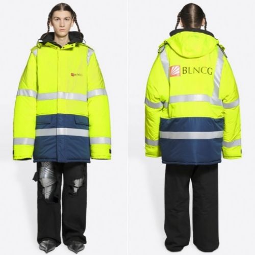 balenciaga parka coat